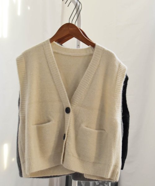 ARGO TOKYO(アルゴトウキョウ)/Rib Knit Vest 25110 リブニットベスト　リブニット　ニットベスト　ニットジレ/img11