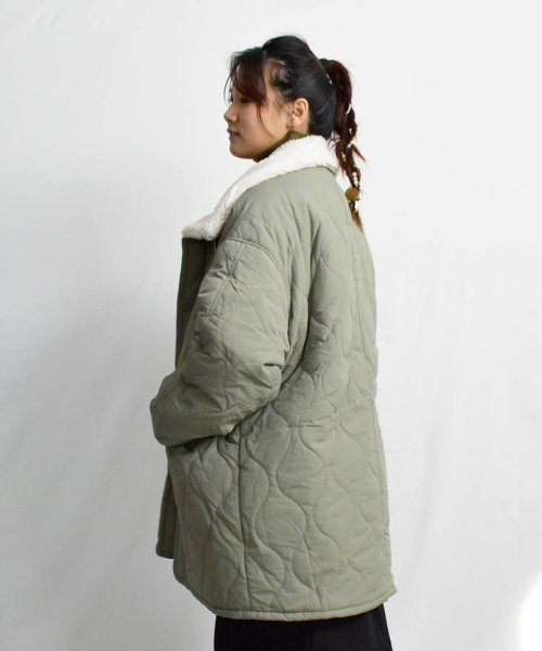 ARGO TOKYO(アルゴトウキョウ)/Boa Quilted Half Jacket 21107 ボアキルテイングハーフジャケット　ハーフジャケット　中綿ジャケット　ハーフコート　ボアコート　ボアジ/img38