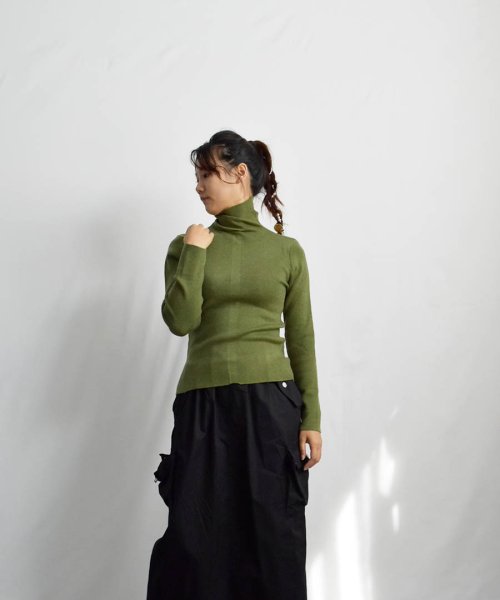 ARGO TOKYO(アルゴトウキョウ)/Center Line High－neck Layered Knit 25109　センターラインハイネックレイヤードニット　レイヤードニット　ハイネックニット　/img45