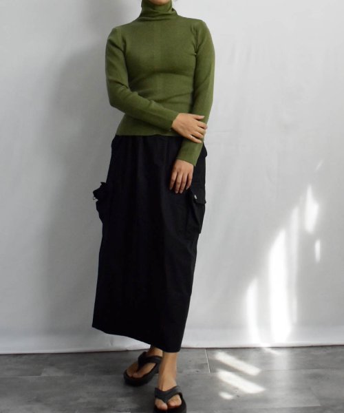 ARGO TOKYO(アルゴトウキョウ)/Center Line High－neck Layered Knit 25109　センターラインハイネックレイヤードニット　レイヤードニット　ハイネックニット　/img53