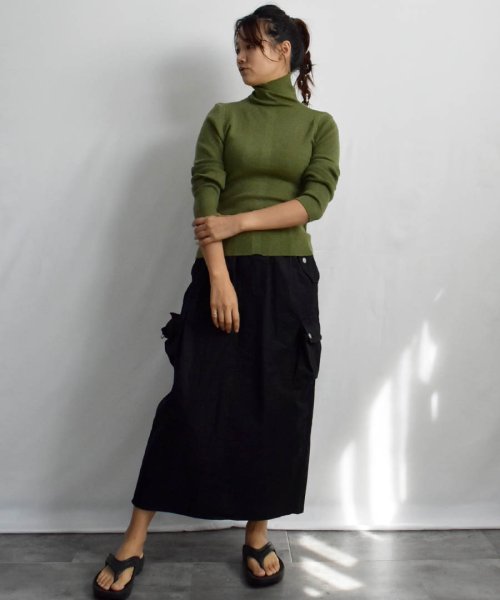 ARGO TOKYO(アルゴトウキョウ)/Center Line High－neck Layered Knit 25109　センターラインハイネックレイヤードニット　レイヤードニット　ハイネックニット　/img58