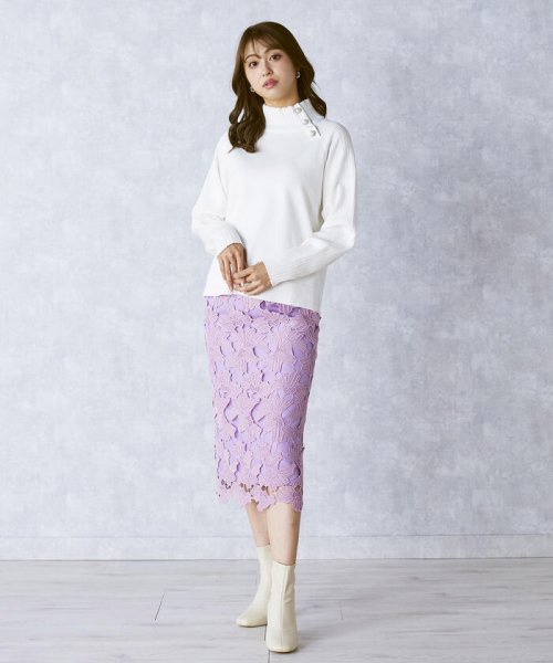 セール】【QUEENS COURT】レースタイトスカート(505678175  