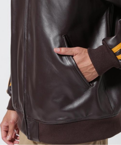 AVIREX(AVIREX)/《WEB＆DEPOT限定》TRACK LEATHER JACKET / トラック レザー ジャケット / AVIREX / アヴィレックス/img19