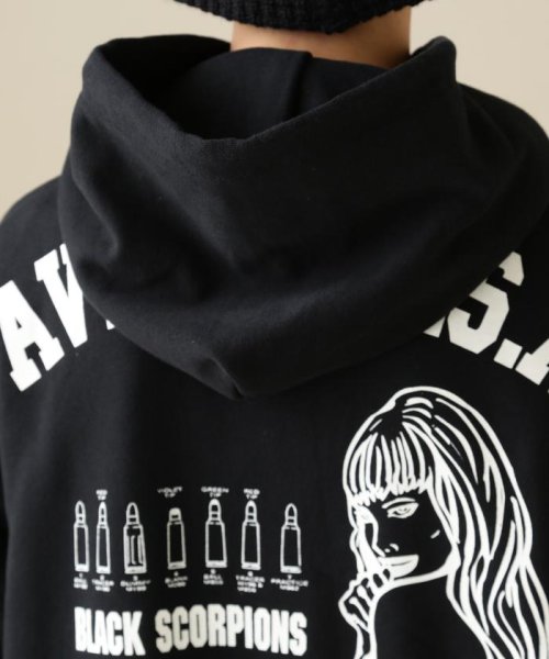 AVIREX(AVIREX)/《WEB&DEPOT限定》BLACK SCORPIONS SWEAT PULL OVER PARKA / ブラックスコーピオン スウェット/img11