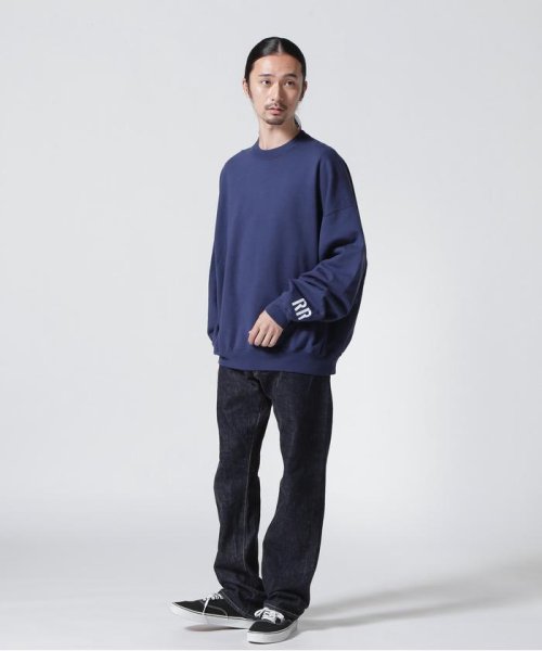 REMI RELIEF(レミレリーフ) 別注LW加工裏毛BIGサイズクルースウェット REMI C81 W72 H88