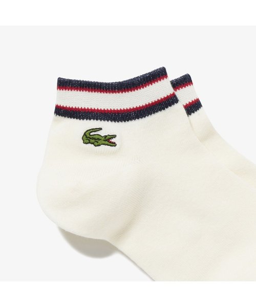 LACOSTE(ラコステ)/フレンチボーダーリブニットくるぶし丈ソックス/img01