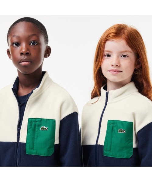 LACOSTE KIDS(ラコステ　キッズ)/JUNIORカラーブロックフリースジャケット/img01