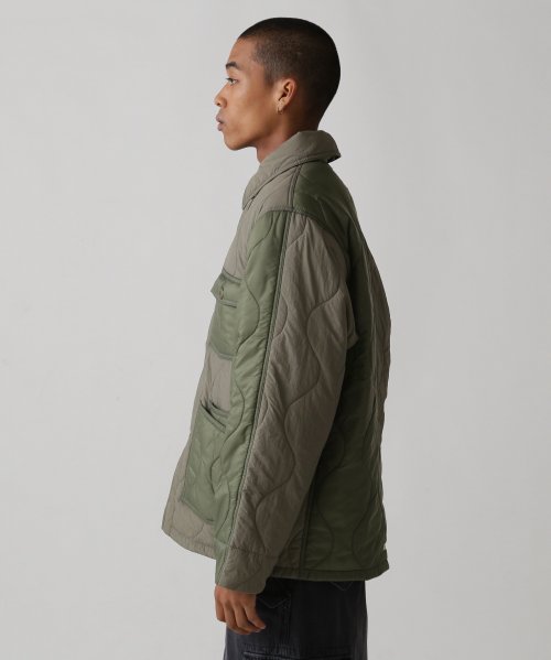 《AVIREX × EXPANSION》2TONE QUILTE COVER JACKET AVIREX EXPANSION 2TONE QUILTE COVER