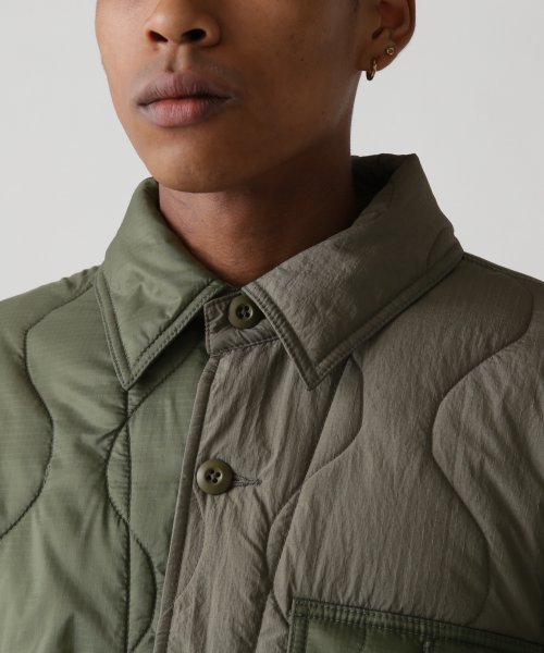 《AVIREX × EXPANSION》2TONE QUILTE COVER JACKET AVIREX EXPANSION 2TONE QUILTE COVER