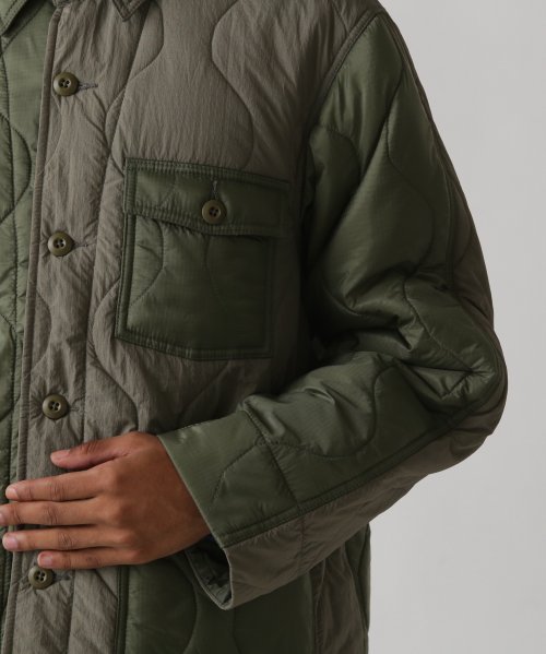 《AVIREX × EXPANSION》2TONE QUILTE COVER JACKET AVIREX EXPANSION 2TONE QUILTE COVER