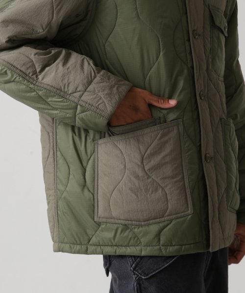 《AVIREX × EXPANSION》2TONE QUILTE COVER JACKET AVIREX EXPANSION 2TONE QUILTE COVER