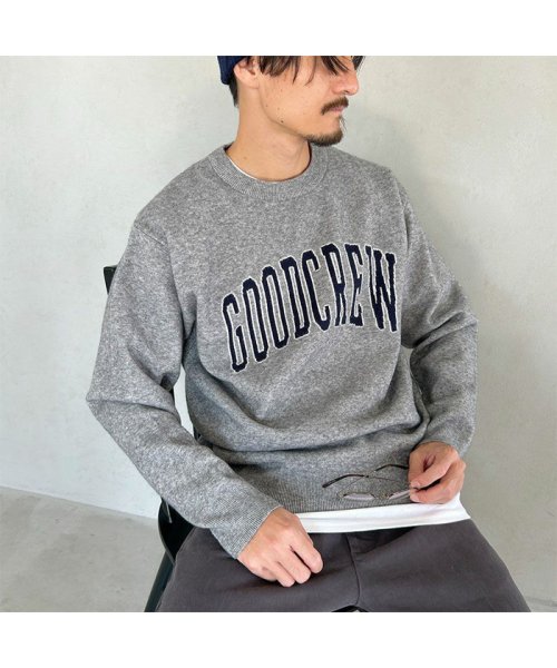 MAC HOUSE(men)(マックハウス（メンズ）)/GOOD CREW グッド クルー カレッジニット QGC/00101FW/img03