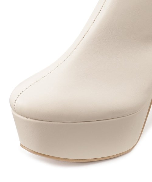 厚底ラク盛りヒールストレッチロングブーツ 