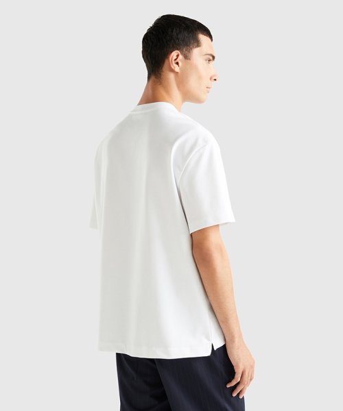 BENETTON (mens)(ベネトン（メンズ）)/ロゴ刺繍入りポケット付き半袖Tシャツ・カットソー/img01