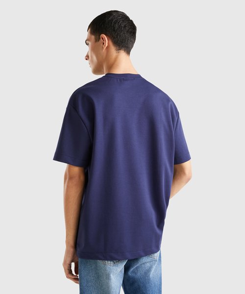 BENETTON (mens)(ベネトン（メンズ）)/ロゴ刺繍入りポケット付き半袖Tシャツ・カットソー/img08