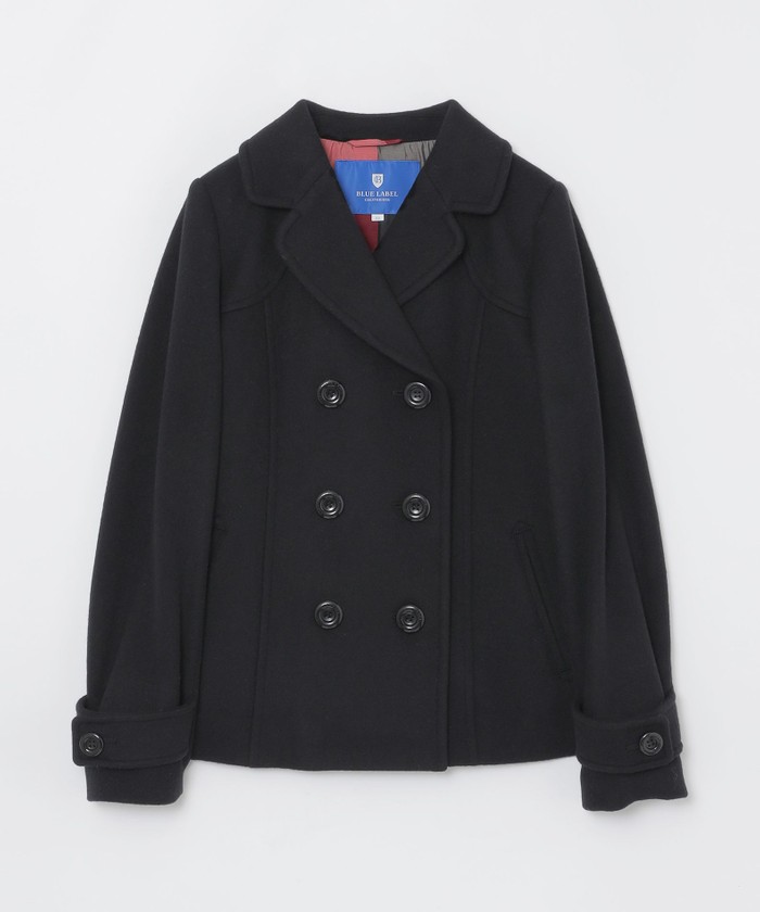 BURBERRY BLUE LABEL ネイビー ピーコート 36 BURBERRY BLUE LABEL