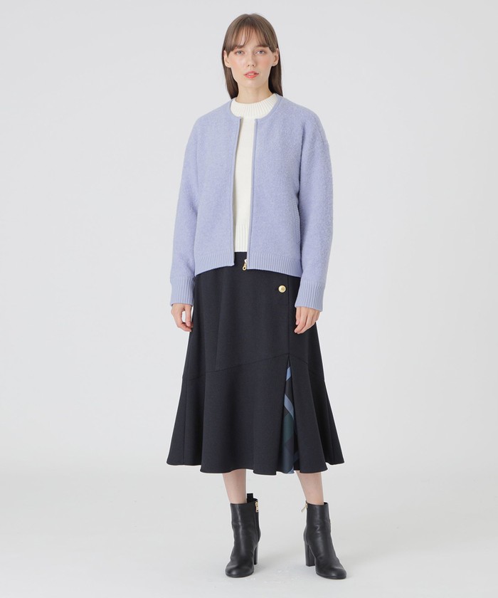 ウールブークレーニットブルゾン(505649206)｜阪急百貨店公式通販