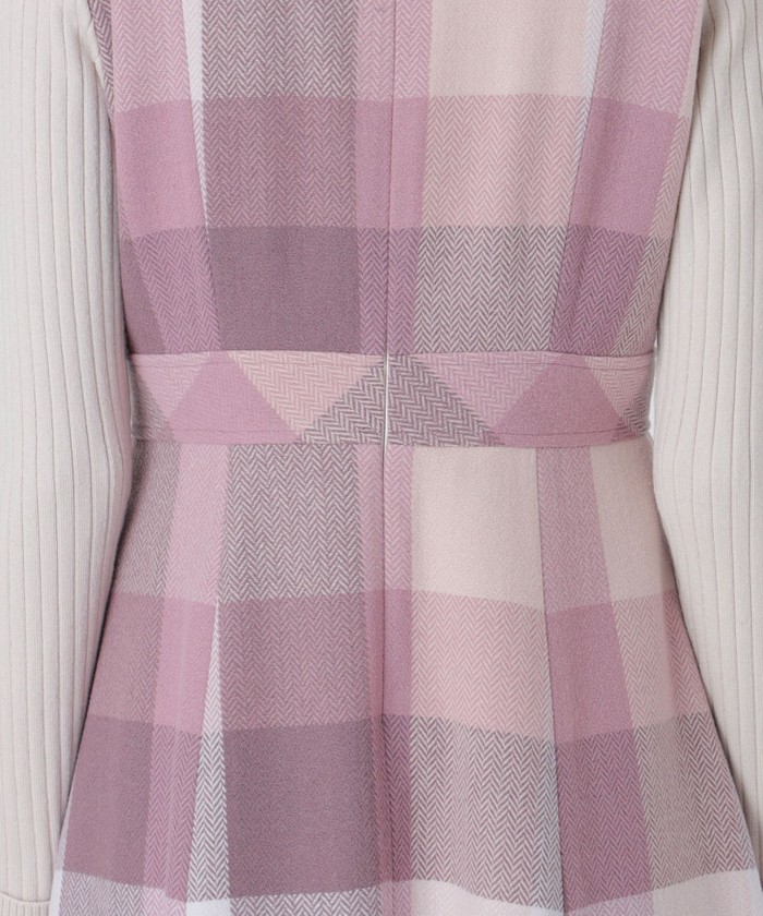 CRESTBRIDGE クレストブリッジチェックプラスティーヘリンボーンドレス クレストブリッジチェックプラスティーヘリンボーンドレス