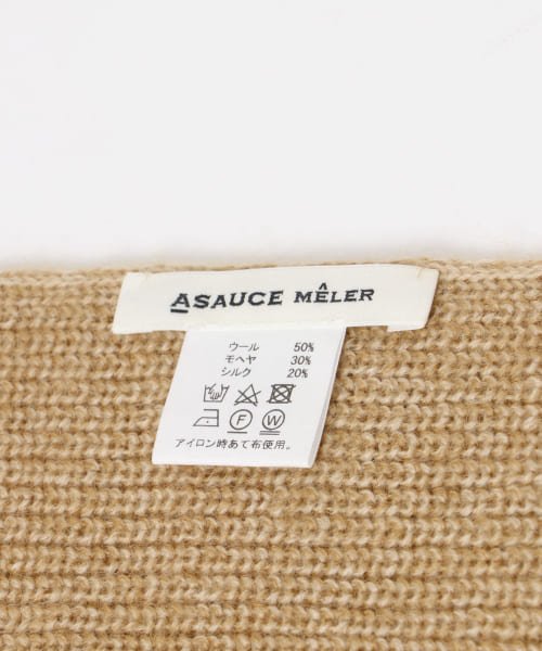 ASAUCE MELER　EXキッドモヘアウールトライアングルストール ASAUCE