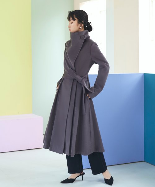 ビッグスタンドカラーウールコート「K1138」 