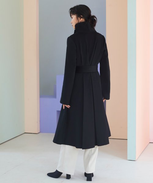 ビッグスタンドカラーウールコート「K1138」 