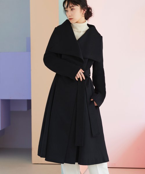 ビッグスタンドカラーウールコート「K1138」 