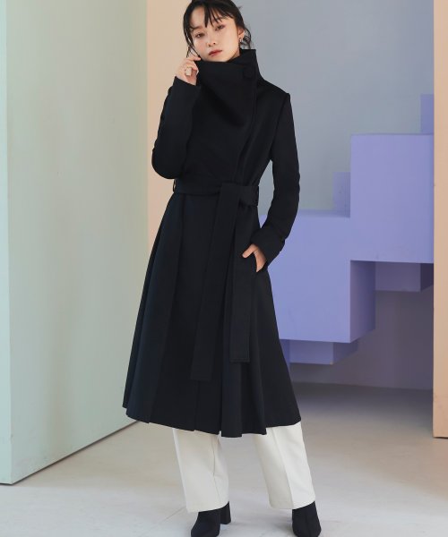 ビッグスタンドカラーウールコート「K1138」 