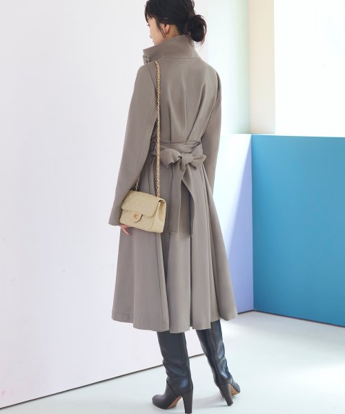 ビッグスタンドカラーウールコート「K1138」 