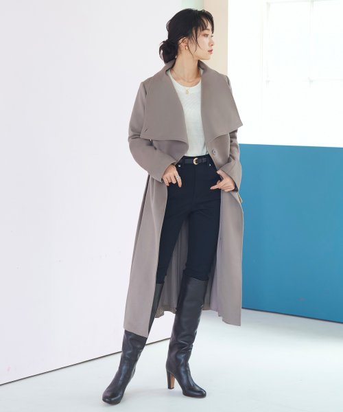 ビッグスタンドカラーウールコート「K1138」 