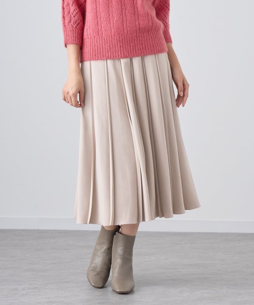 スエードライクプリーツ スカート(505678286) | アナイ(ANAYI) - MAGASEEK 