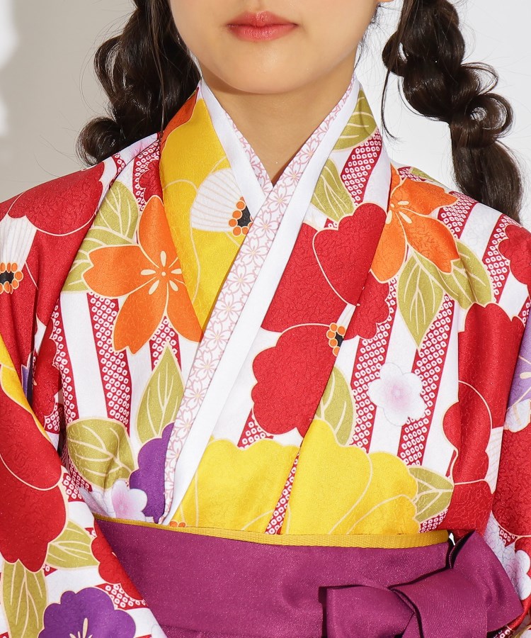 卒業式 袴 ピンクラテ 160㎝ Pinklatte ピンクラテ 袴 赤 花柄 160 