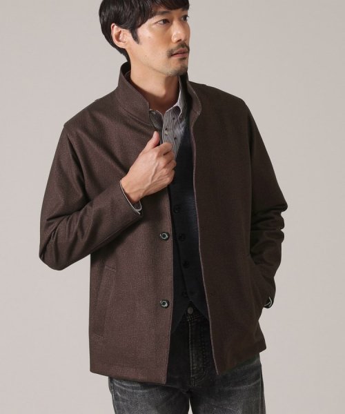 【Down Fabric】スタンドカラーブルゾン ダウンファブリック