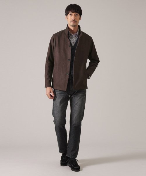 【Down Fabric】スタンドカラーブルゾン ダウンファブリック