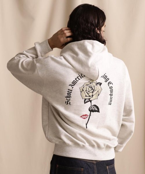 Schott(ショット)/WEB LIMITED/HOODED SWEAT DOLLER ROSE/ダラーローズ パーカー/img33