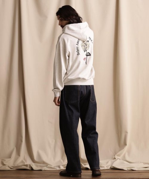 Schott(ショット)/WEB LIMITED/HOODED SWEAT DOLLER ROSE/ダラーローズ パーカー/img35