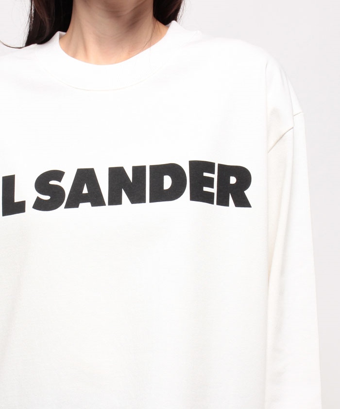 コットン100％JIL SANDER 正規品 ロゴ プリント ロングTシャツ  Mサイズ