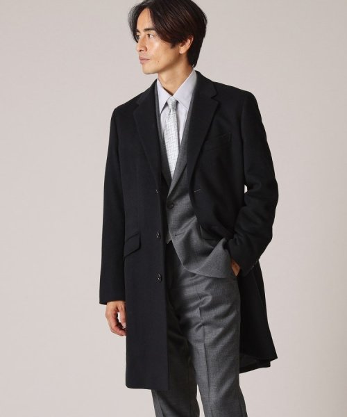 ウールカシミヤブレンド チェスターコート また