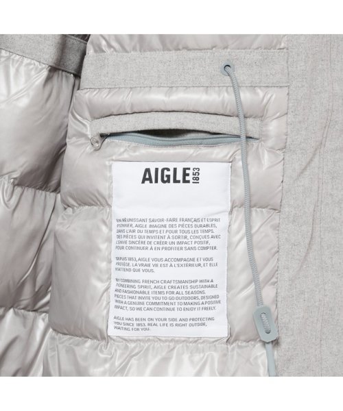 AIGLE(エーグル)/ロングウールインサレーションフーデッドジャケット/img10