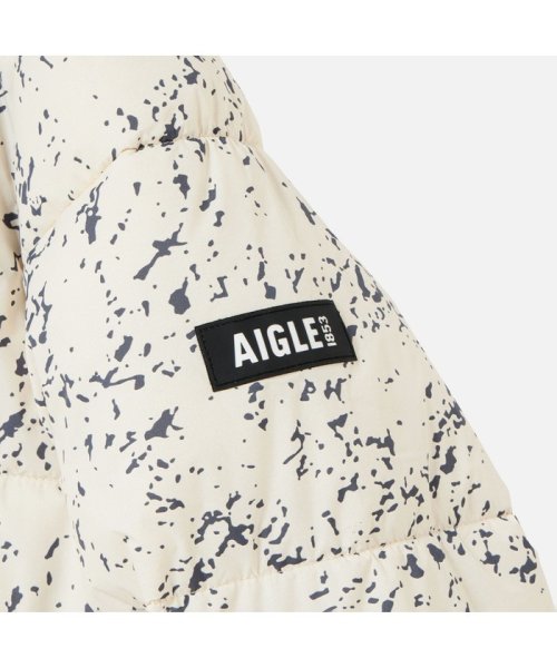 AIGLE(エーグル)/撥水 インサレーションフーデッドジャケットオールオーバープリント/img09