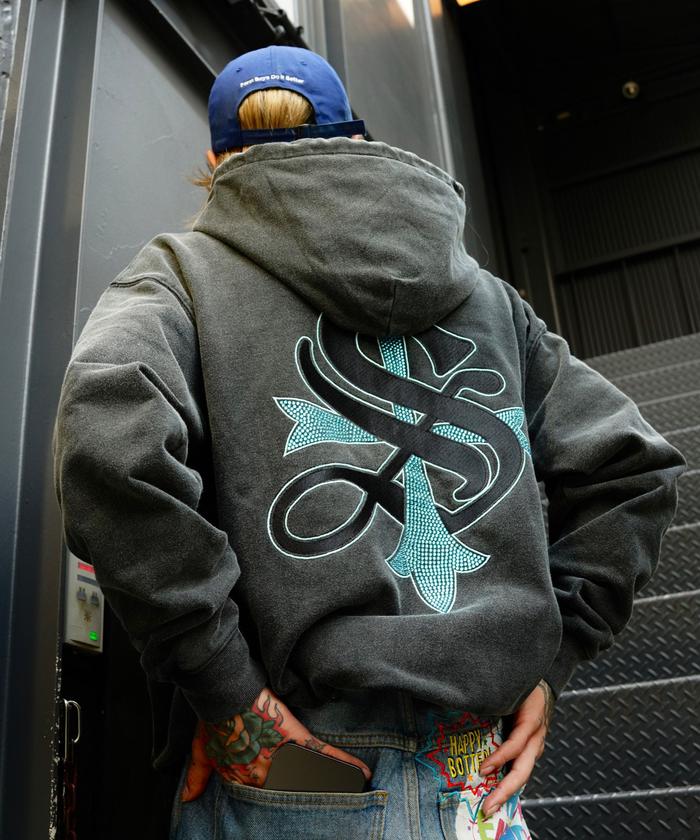 SUPPLIER/サプライヤー/Exclusive Cross Zip Hoodie Blue