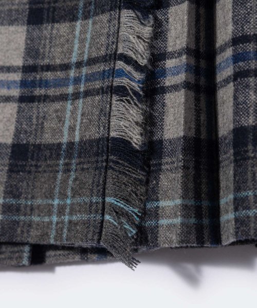 オニールオブダブリン ONEIL OF DUBLIN 5073WP スカート レディース チェック柄 丈73cm ウール ミモレ丈 シングルベルト ラップスカ D1330162760(10175円)