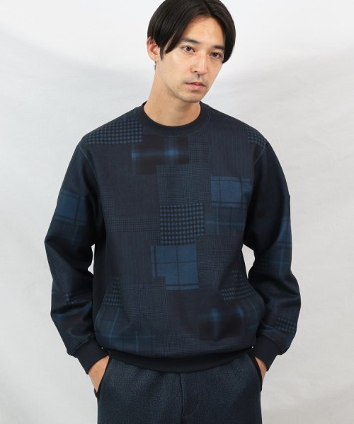 TAKEO KIKUCHI(タケオキクチ)/【Down Fabric】パッチワークパターン スウェット/img09
