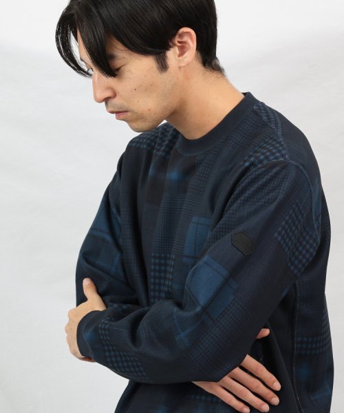 TAKEO KIKUCHI(タケオキクチ)/【Down Fabric】パッチワークパターン スウェット/img10