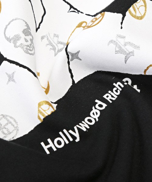 LUXSTYLE(ラグスタイル)/Hollywood rich.&(ハリウッドリッチ)パンクベアロゴプリントロンT/ロンT メンズ 長袖Tシャツ テディベア パンク プリント ラメ/img21