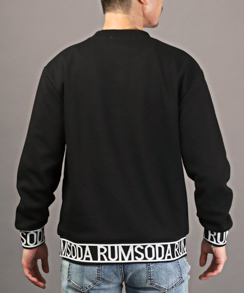LUXSTYLE(ラグスタイル)/RUMSODA(ラムソーダ)ベアボアワッペントレーナー/トレーナー メンズ スウェット ボア ワッペン ロゴ 刺繍/img01