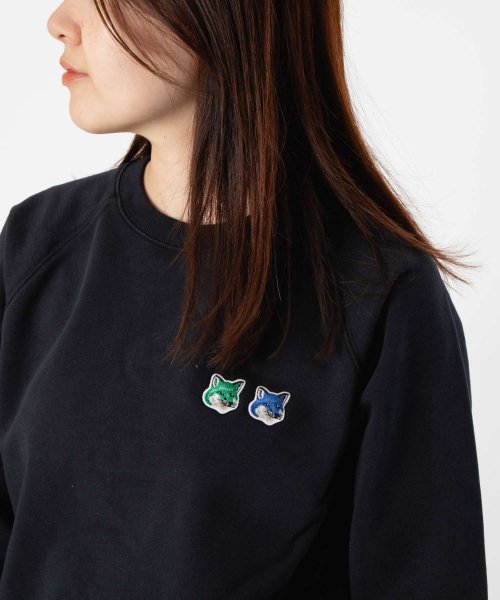 MAISON KITSUNE(メゾンキツネ)/メゾンキツネ MAISON KITSUNE KW00308KM0001 スウェット レディース 長袖 トレーナー ダブルモノクロームフォックスヘッド アジャステ/img05