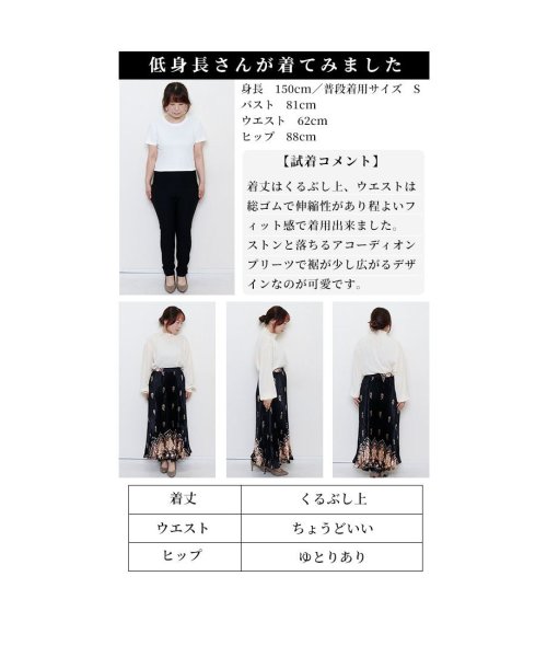 Sawa a la mode(サワアラモード)/エレガントなペイズリーのプリーツスカート/img24