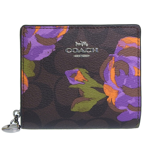 セール】COACH コーチ SNAP WALLET スナップ ウォレット ローズ