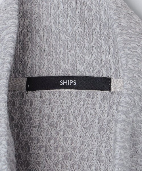 SHIPS MEN(シップス　メン)/SHIPS: 〈手洗い可能〉コットン ローゲージ ドライバーズ ジップ ニット カーディガン/img18