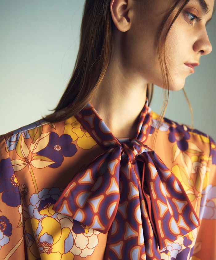 フラワープリントタックワンピース(505683664)｜阪急百貨店公式通販